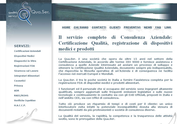 Certificazione Qualit&agrave;, registrazione di dispositivi medici e prodotti